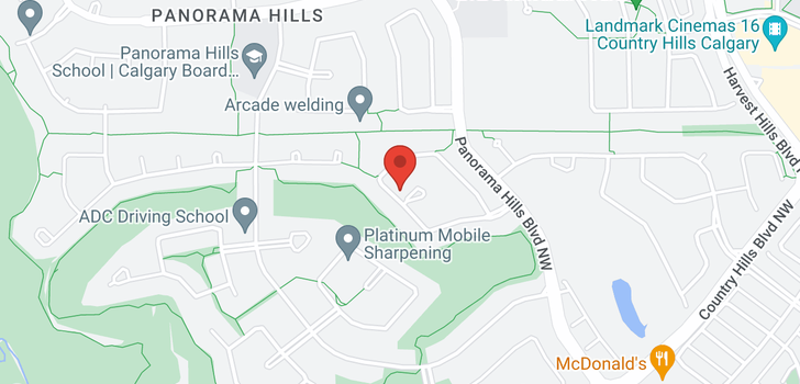 map of 59 Panorama Hills Square NW